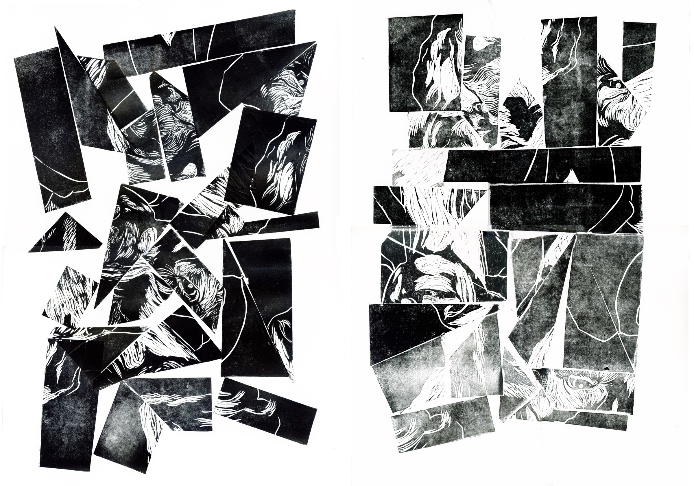Spread from the artist's book